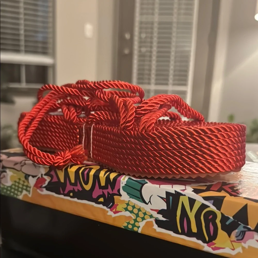 Cape Robbin Women's RED❣️Sandals BRAND NEW IN BOX❣️(pictured in Pink but RED)